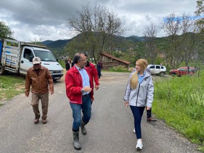 KAYMAKAM TUĞÇE ORHAN PROJELERİ YERİNDE İNCELEDİ