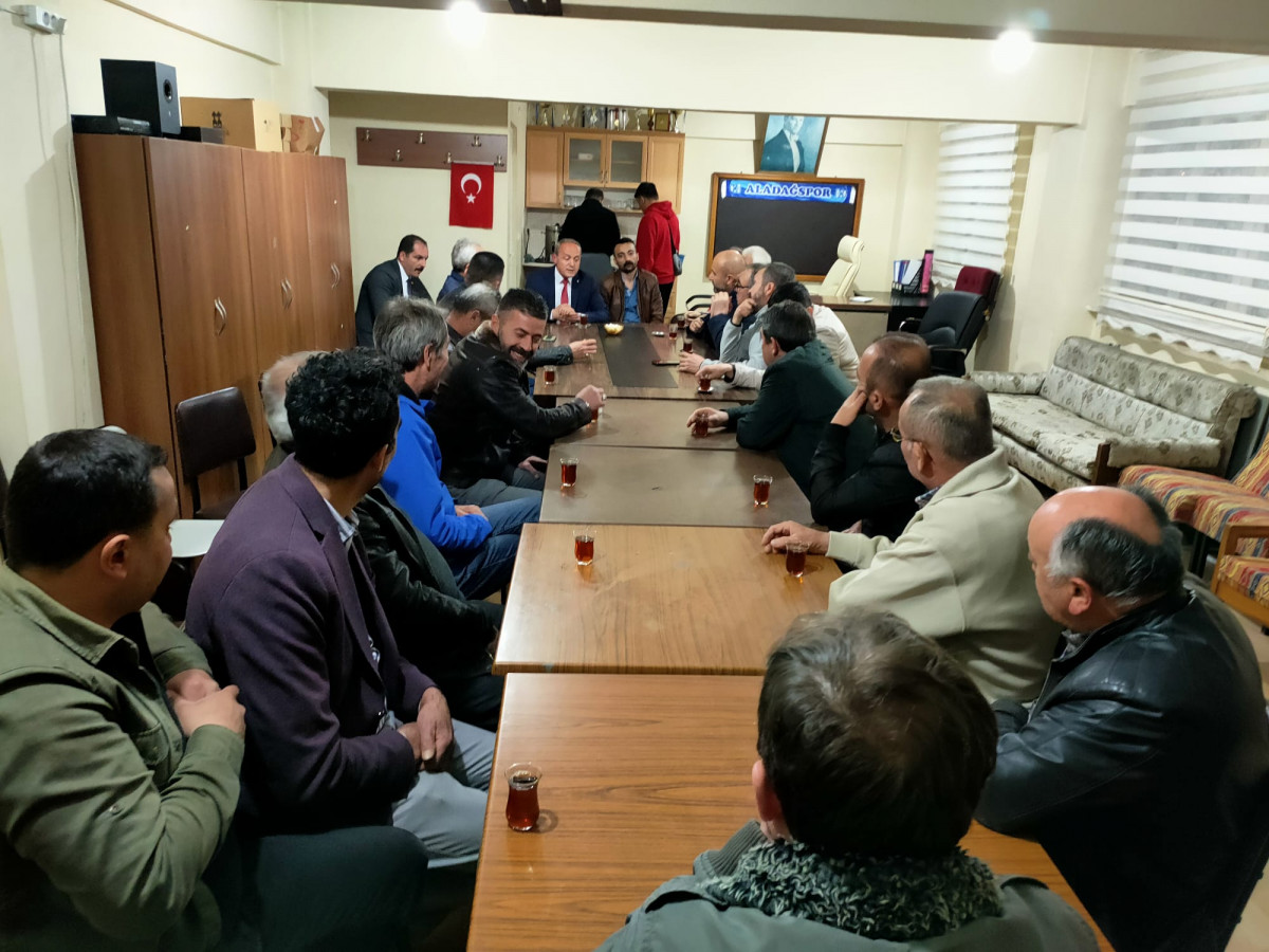 KAZIM KONAK ALADAĞSPOR'U ZİYARET ETTİ