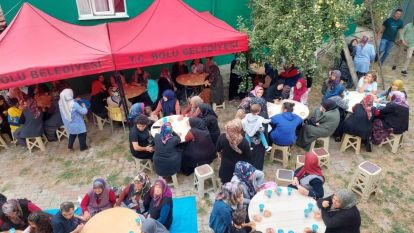 KABAK KÖYÜNDE YÜZLERCE İNSAN BU BAYRAM COŞKUSUNA ORTAK OLDU
