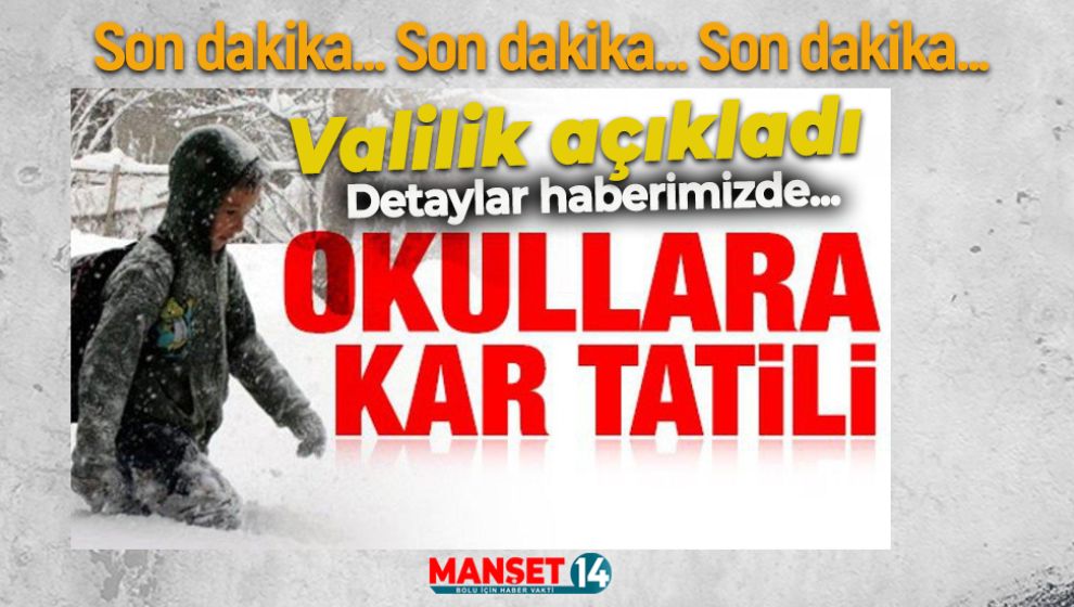 SON DAKİKA... VALİLİK OKULLAR İLE İLGİLİ KARARINI AÇIKLADI