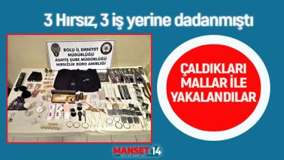 POLİS İŞYERLERİNE DADANAN HIRSIZLARI ENSELEDİ