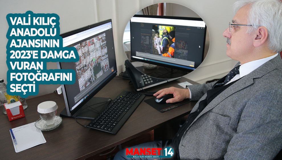 VALİ KILIÇ ANADOLU AJANSININ 2023'E DAMGA VURAN FOTOĞRAFINI SEÇTİ
