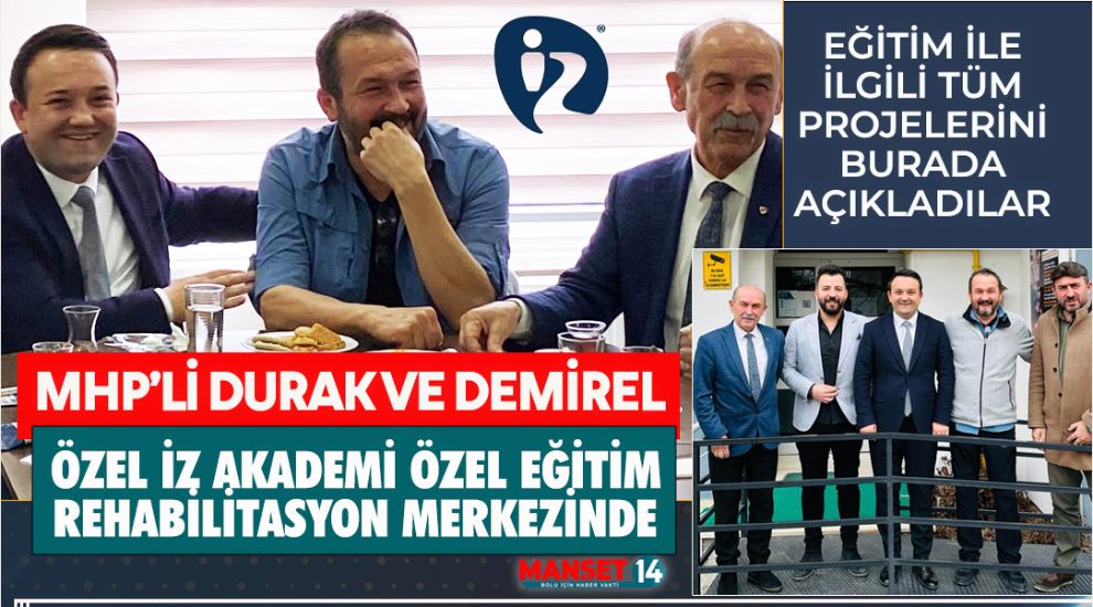 DURAK VE DEMİREL'DEN ÖZEL İZ AKADEMİ'YE ÖZEL ZİYARET