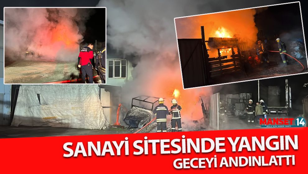 SANAYİ SİTESİNDE ÇIKAN YANGIN 2 KATLI YAPIYI KÜL ETTİ