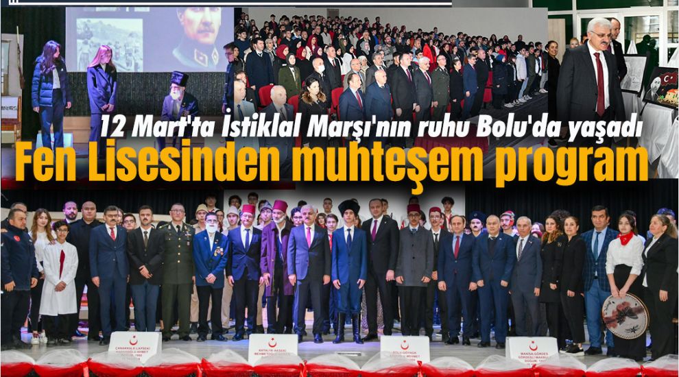 FEN LİSESİNDEN MUHTEŞEM 12 MART PROGRAMI