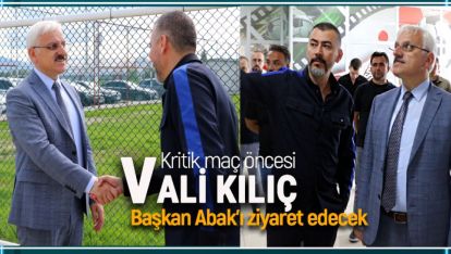 VALİ KILIÇ BOLUSPOR BAŞKANI SAVAŞ ABAK'I ZİYARET EDECEK