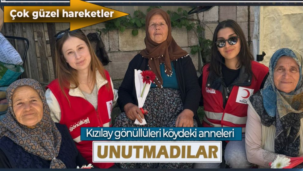 KIZILAY KÖYLERDEKİ ANNELERİ UNUTMADI