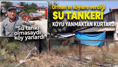 KÖYDE BULUNAN SU TANKERİ FELAKETİ BAKIN NASIL ÖNLEDİ?