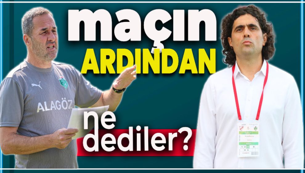 BOLUSPOR IĞDIR FK MAÇININ ARDINDAN TEKNİK AÇIKLAMALAR