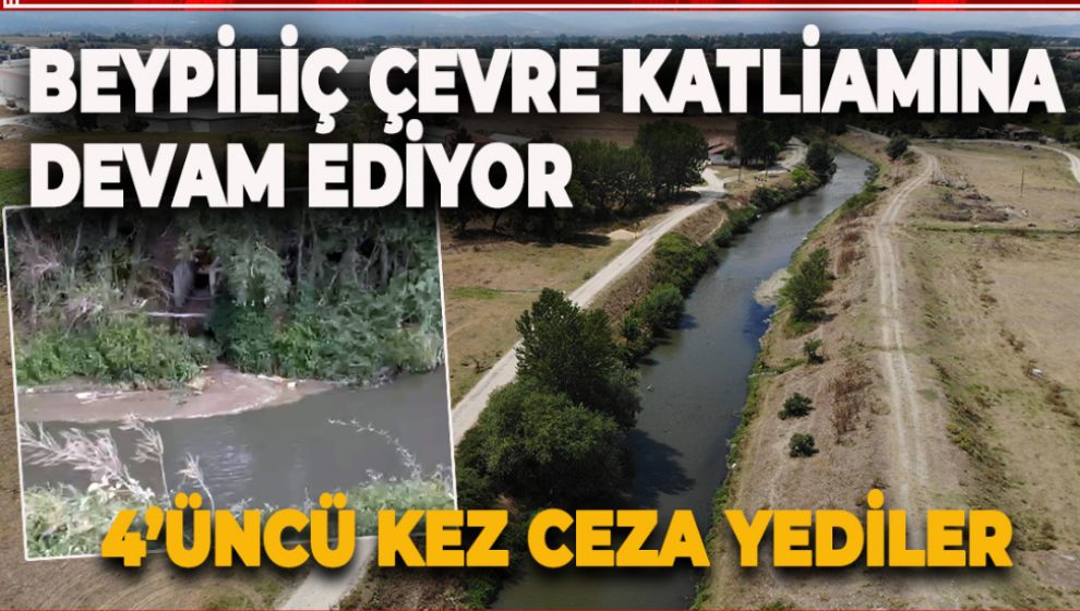 BEYPİLİÇ ÇEVRE KATLİAMINA DEVAM EDİYOR: 4'ÜNCÜ KEZ CEZA YEDİLER