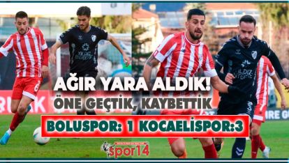 BOLUSPOR YİNE UZATMALARDA YIKILDI (1-3)