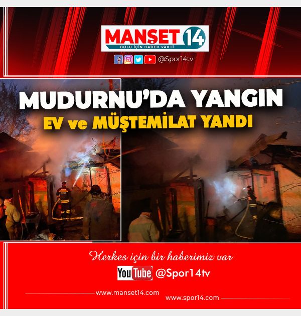 ÇIKAN YANGINDA EV VE MÜŞTEMİLAT BÜYÜK HASAR ALDI