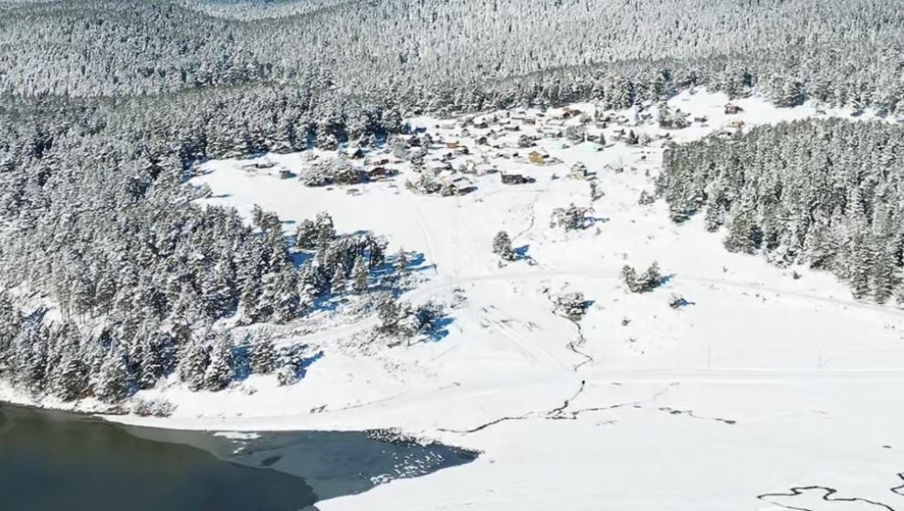 SARIALAN YAYLASINDA KIŞ GÜZELLİĞİ YAŞANIYOR