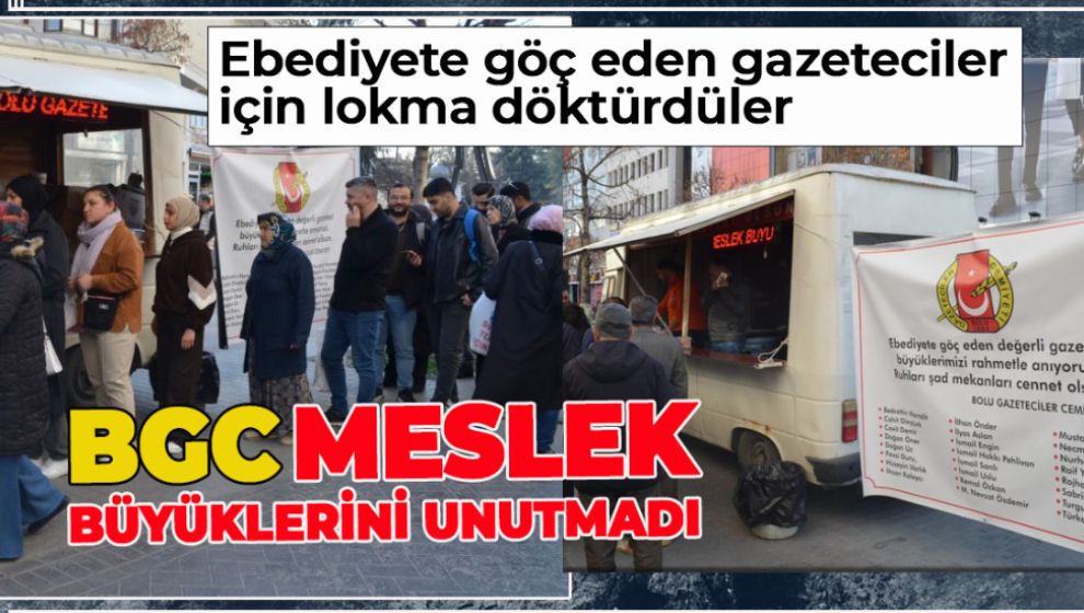 BGC MESLEK BÜYÜKLERİNİ UNUTMADI