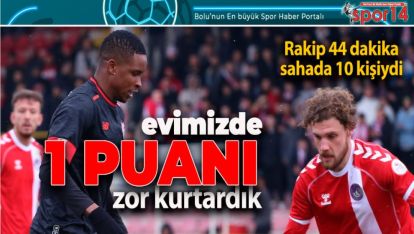 10 KİŞİ KALAN RAKİBİ DE YENEMEDİK! (1-1)