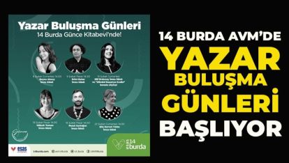 14 BURDA AVM'DE YAZAR İMZA GÜNLERİ BAŞLIYOR