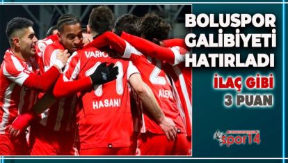 BOLUSPOR SONUNDA GALİBİYETİ HATIRLADI