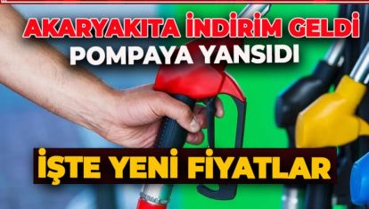 MOTORİNE İNDİRİM GELDİ: AKARYAKIT FİYATLARINDA SON DURUM BELLİ OLDU