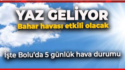 HAVALAR ISINIYOR YAZ YAVAŞ YAVAŞ GELİYOR