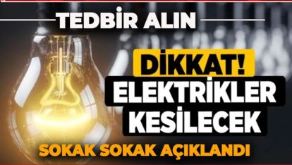 SEDAŞ'TAN BOLU İÇİN ELEKTRİK KESİNTİSİ DUYURUSU