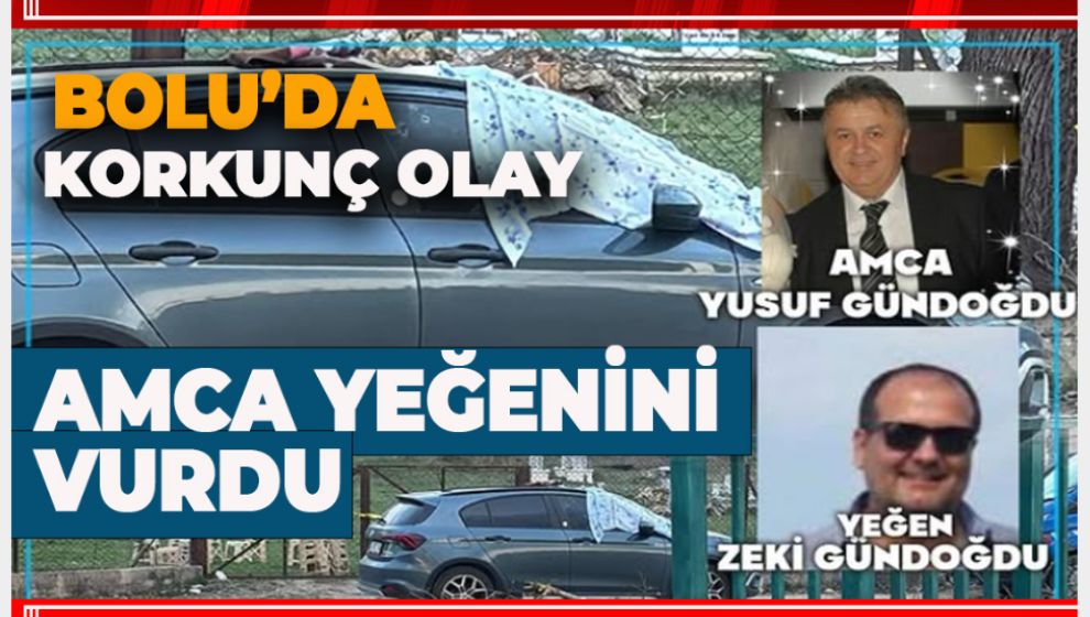 BOLU'DA KORKUNÇ OLAY. AMCA YEĞENİNİ VURDU