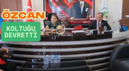 BAŞKAN TANJU ÖZCAN KOLTUĞU BIRAKTI