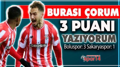BOLUSPOR 3 HAFTA SONRA KAZANDI