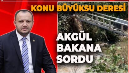 BÜYÜKSU DERESİ YENİDEN GÜNDEMDE.. VEKİL AKGÜL BAKAN KURUM'A SORDU