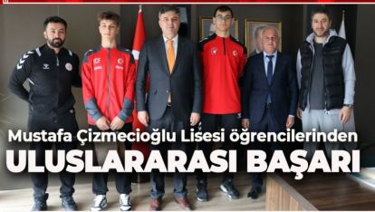 ÇİZMECİOĞLU LİSESİNİN ŞAMPİYONLARI ÖNCÜ'YÜ ZİYARET ETTİ