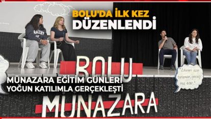 MÜNAZARA EĞİTİM GÜNLERİ YOĞUN KATILIMLA GERÇEKLEŞTİ