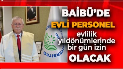 REKTÖR HOCADAN EVLİ ÇİFTLERE BÜYÜK KIYAK