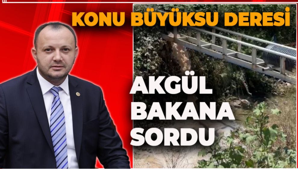 BÜYÜKSU DERESİ YENİDEN GÜNDEMDE.. VEKİL AKGÜL BAKAN KURUM'A SORDU
