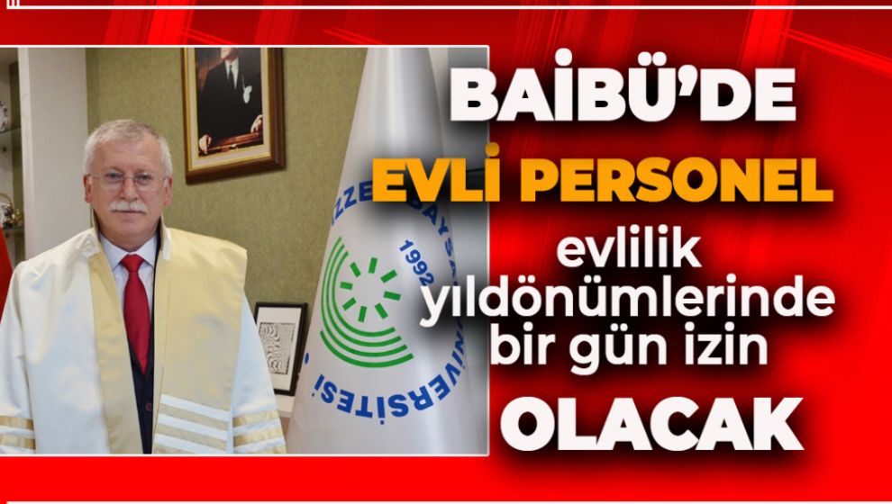 REKTÖR HOCADAN EVLİ ÇİFTLERE BÜYÜK KIYAK