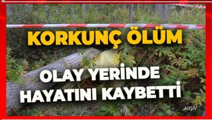 BOLU'DA KORKUNÇ ÖLÜM. OLAY YERİNDE HAYATINI KAYBETTİ