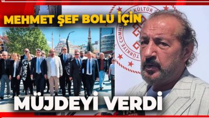 BOLU'YA GASTRONOMİ MERKEZİ MÜJDESİNİ ÜNLÜ BOLULU ŞEF MEHMET YALÇINKAYA VERDİ