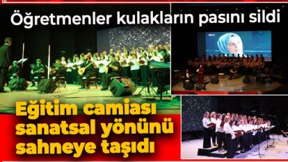 ÖĞRETMENLERDEN ÖĞRENCİ VE VELİLERE TÜRKÜLERLE DOLU UNUTULMAZ BİR GECE