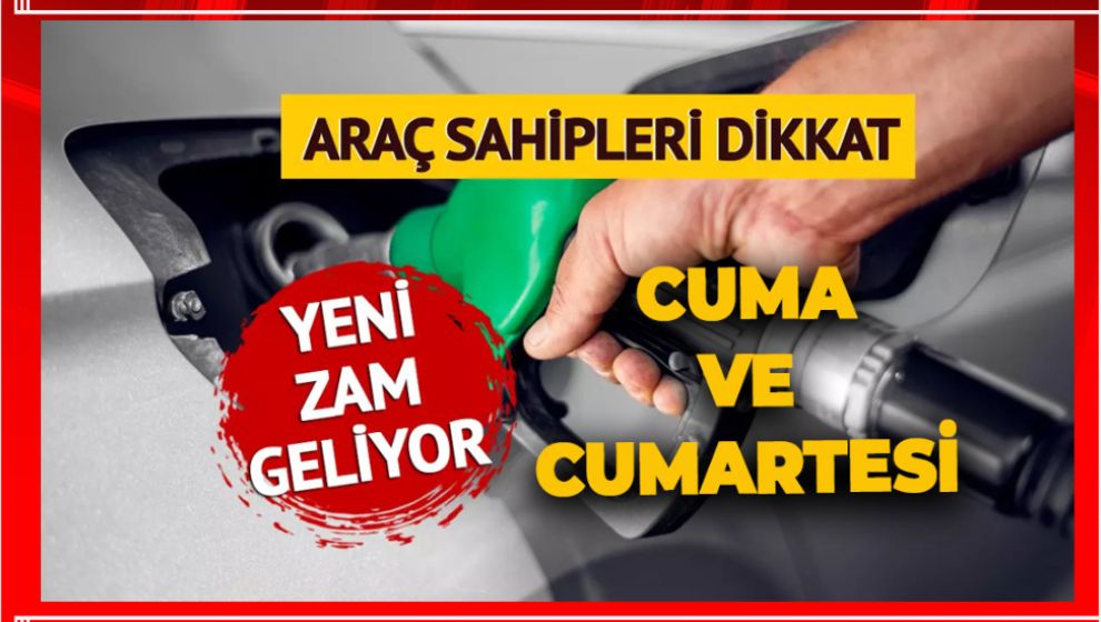AKARYAKITTA BİR ZAM DAHA. CUMARTESİ GÜNÜ POMPADA