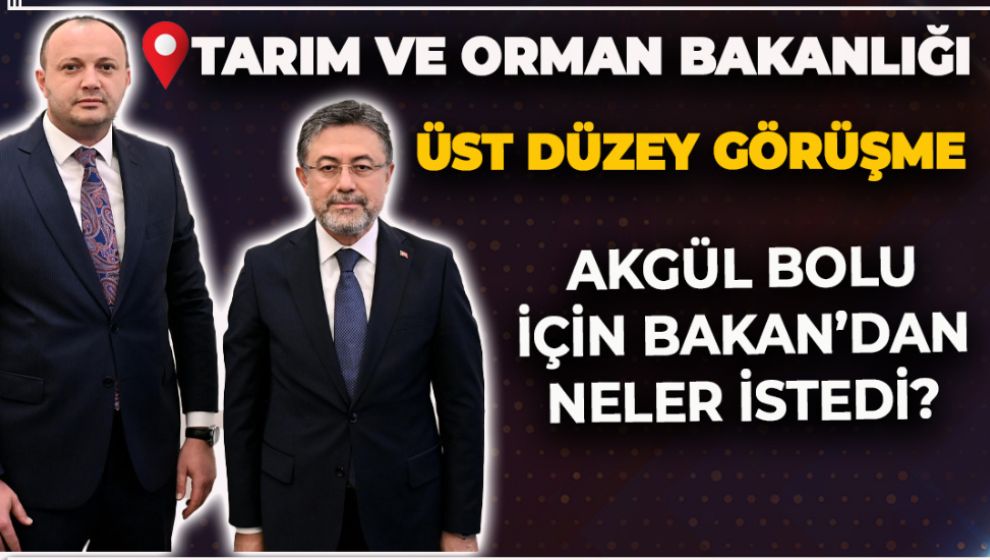 BAKAN YUMAKLI'YI BOLU'YA DAVET EDEN AKGÜL, TALEPLERİ SIRALADI