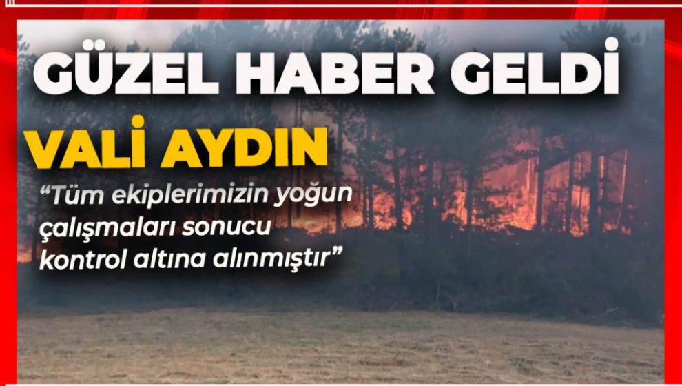 GÖYNÜK YANGININDA GÜZEL HABERİ VALİ AYDIN VERDİ