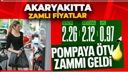 AKARYAKIT FİYATLARINA ÖTV DÜZENLEMESİ