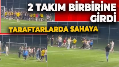 KÖYLER ARASI TURNUVADA KARAÇAYIR SAVAŞ ALANINA DÖNDÜ