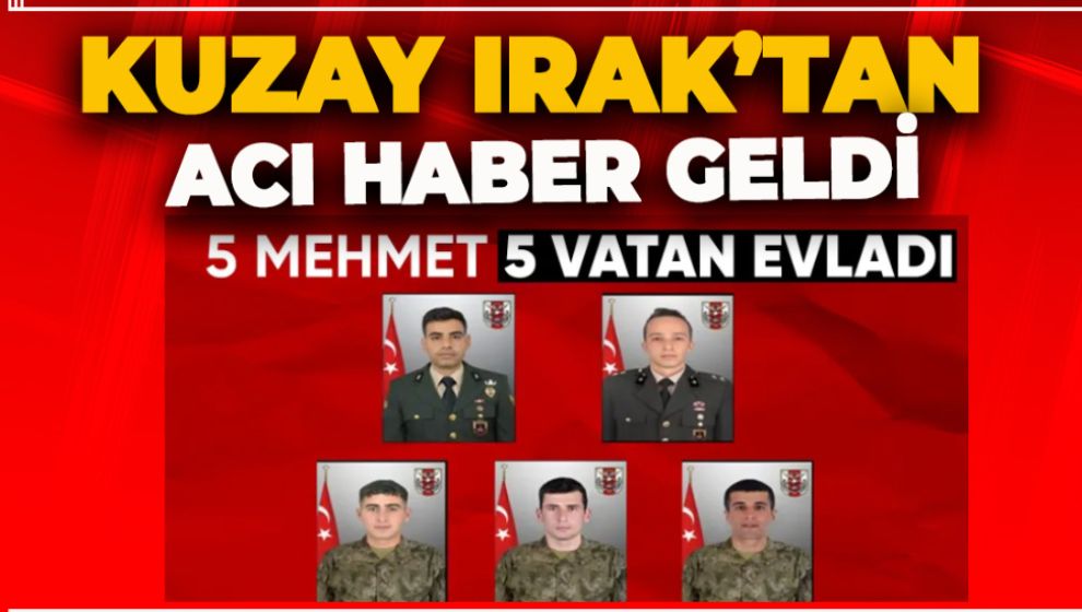 TÜRKİYE, ŞEHİTLERİNİN ACISINI YAŞIYOR. 5 VATAN EVLADI ŞEHİT DÜŞTÜ