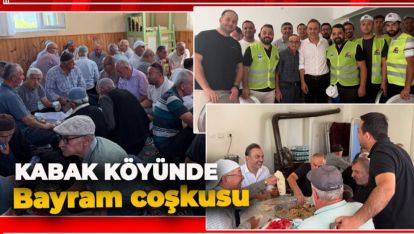 KABAK KÖYÜNDE CEBBAR BAYRAMI COŞKUSU. YÜZLERCE İNSAN KATILDI