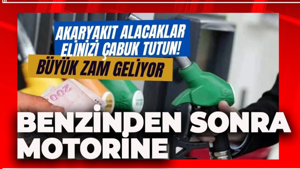 DİKKAT DİKKAT MOTORİNE ZAM GELİYOR. İŞTE O RAKAM