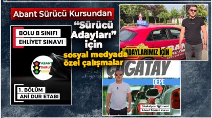 ABANT SÜRÜCÜ KURSUNDAN "SOSYAL MEDYA" FARKI