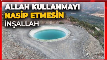 BOLU'DA BİR YANGIN HAVUZU DAHA TAMAMLANDI