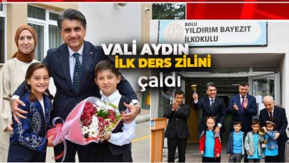 VALİ AYDIN İLK DERS ZİLİNDE BÜTÜN HEYECANA ORTAK OLDU