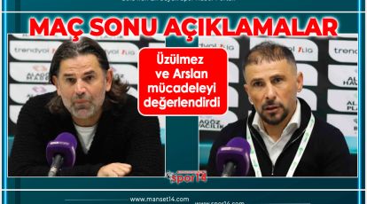 IĞDIR FK BOLUSPOR MAÇI SONRASI TEKNİK AÇIKLAMALAR