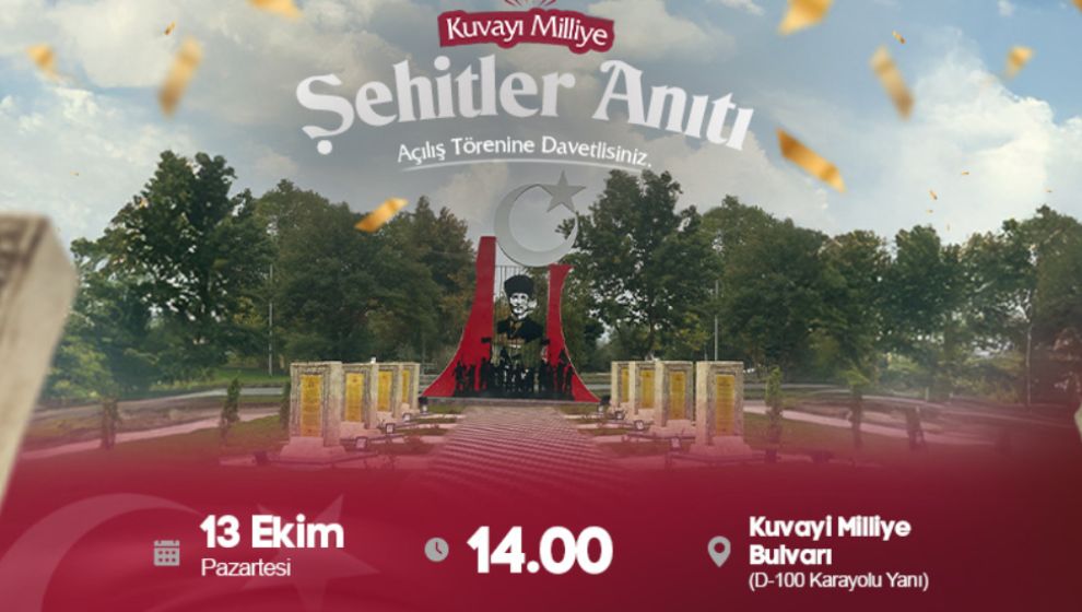 KUVA-YI MİLLİYE ŞEHİTLER ANITI AÇILIYOR