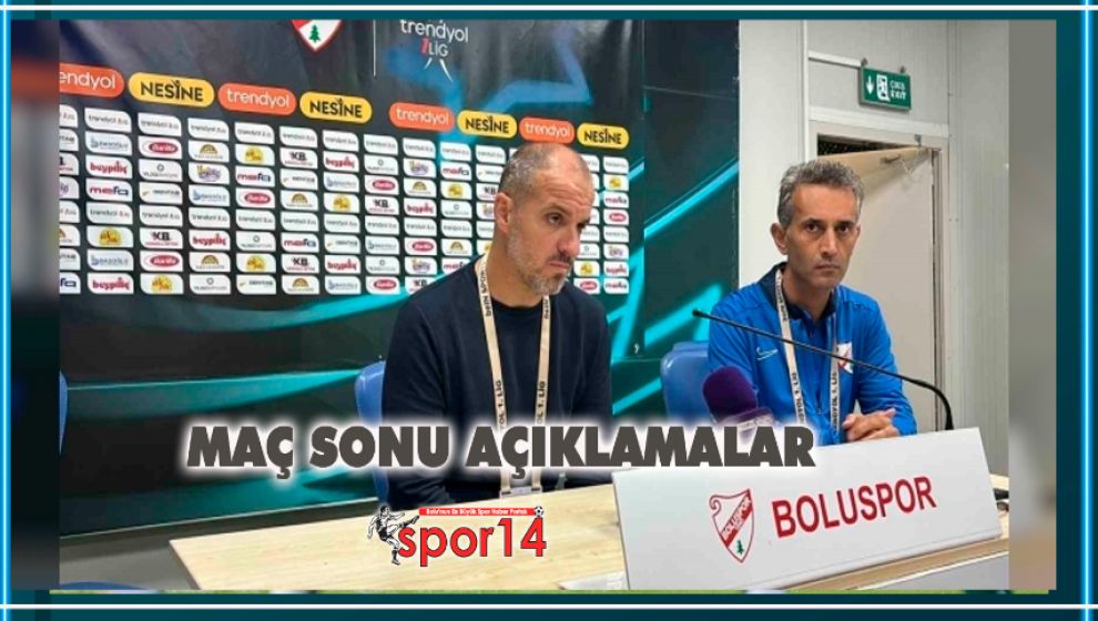 MAÇIN ARDINDAN TEKNİK AÇIKLAMALAR
